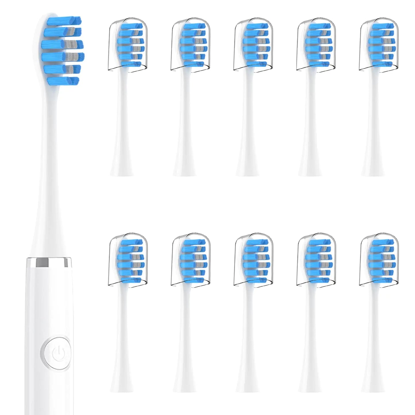 SAREAL Soft Replacement Toothbrush Heads for Gleem Electric Toothbrush 10 Pack Toothbrush Heads Compatible with Gleem