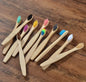 Mixed Color Bamboo Toothbrush