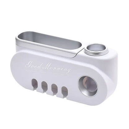 Creative Toothbrush Holder with Toothpaste Squeezer Set