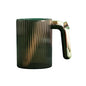 Luxury Mouthwash Cup with Creative Gold Plated Handle