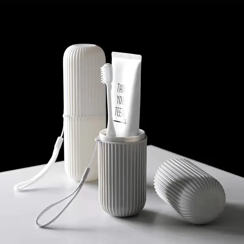 Portable Toothbrush and Toothpaste Storage Organizer