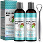 Coconut Pulling Oil for Teeth Whitening(8 Fl.Oz)Mouthwash Mint Oil Pulling with Tongue ScraperNatural Coconut & Peppermint Oil MouthwashSupports Healthy GumsFresh Breath (8 Fl Oz (Pack of 2))
