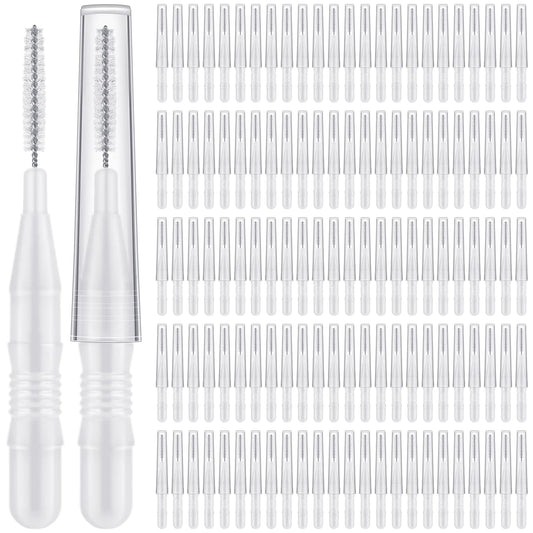 MAPVOLUT 120 Pieces Braces Dental Brush Flosser for Cleaner Interdental Brushes Between Teeth with Soft Bristles 360° Bendable Toothpick Dental Tooth Flossing Oral Dental Hygiene