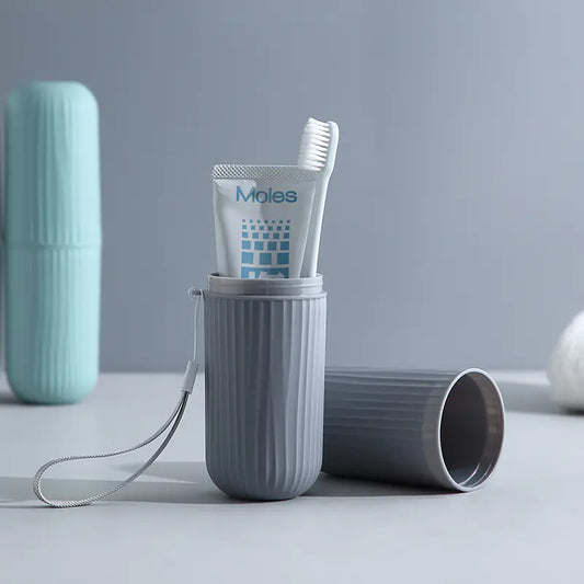 Portable Toothbrush and Toothpaste Storage Organizer