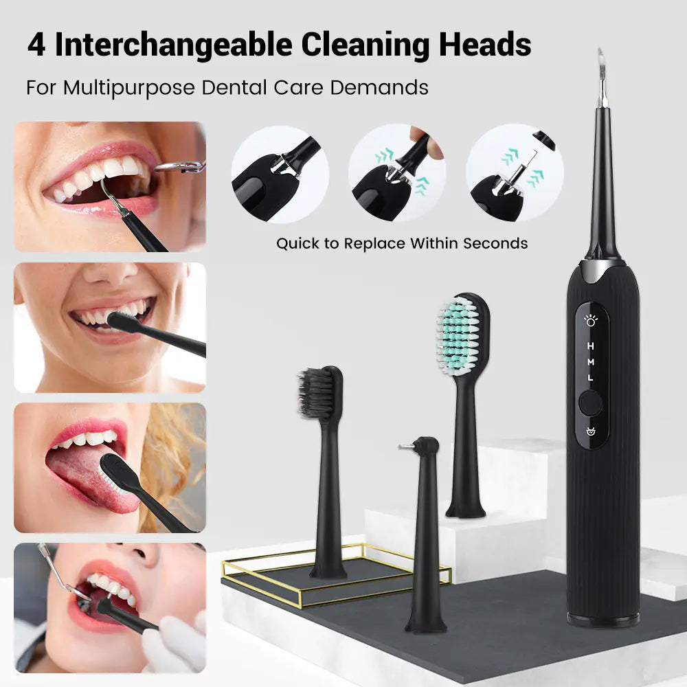 Portable Ultrasonic Tooth Cleaner for Home Use
