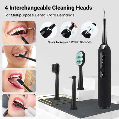Portable Ultrasonic Tooth Cleaner for Home Use