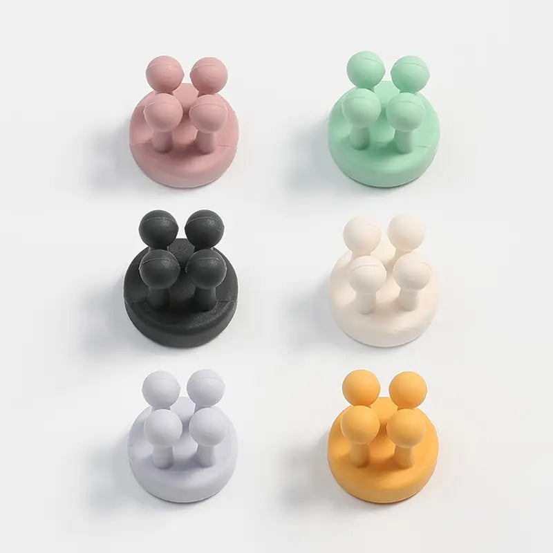 Silicone Toothbrush Holder Multi-Function Hook Organizer