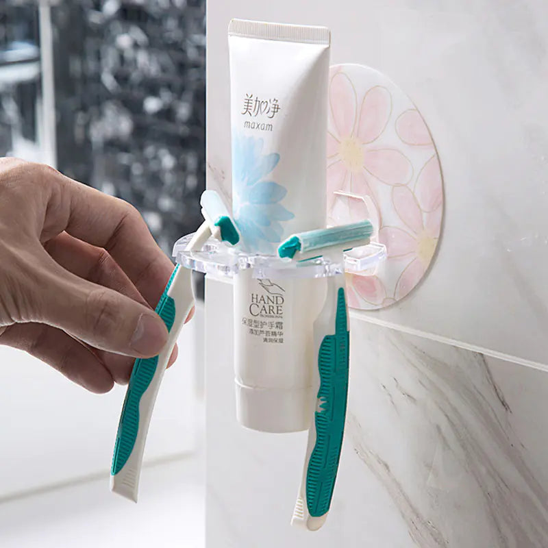 No-Drill Toothbrush Holder for Bathroom Wall