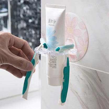 No-Drill Toothbrush Holder for Bathroom Wall