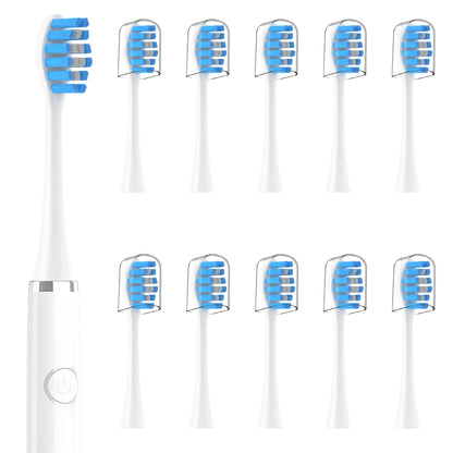 SAREAL Soft Replacement Toothbrush Heads for Gleem Electric Toothbrush 10 Pack Toothbrush Heads Compatible with Gleem