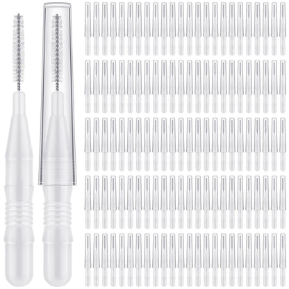 MAPVOLUT 120 Pieces Braces Dental Brush Flosser for Cleaner Interdental Brushes Between Teeth with Soft Bristles 360° Bendable Toothpick Dental Tooth Flossing Oral Dental Hygiene