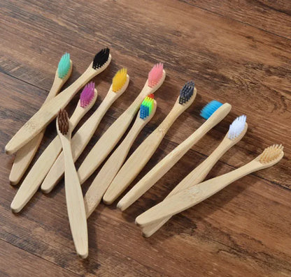 Mixed Color Bamboo Toothbrush