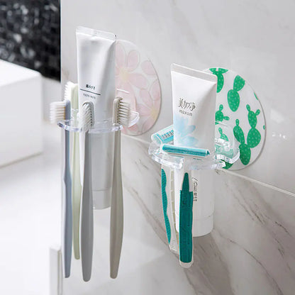 No-Drill Toothbrush Holder for Bathroom Wall