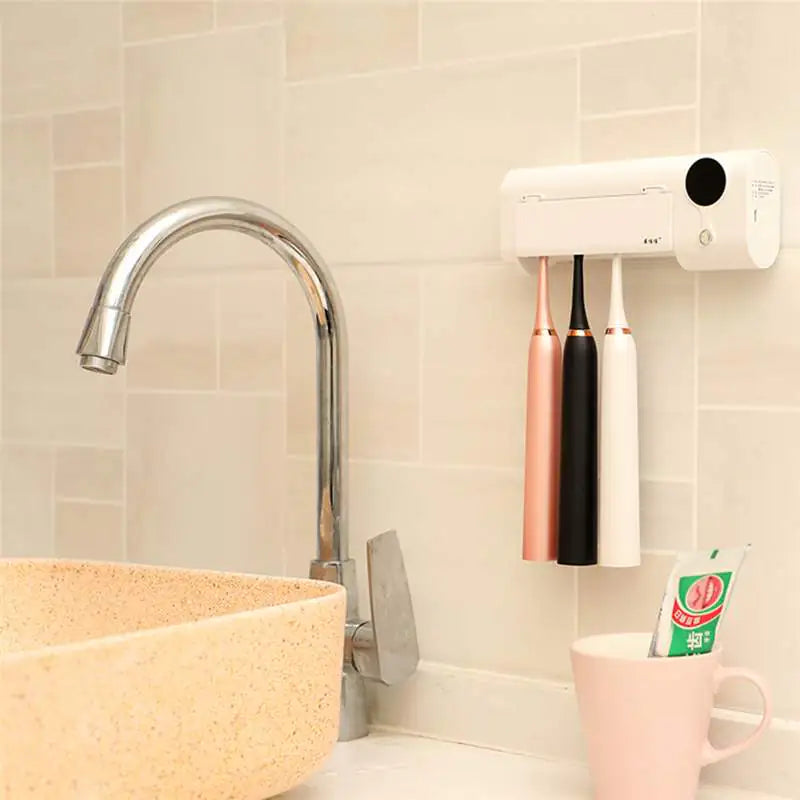 UV Sterilizing Drying Wall-Mounted Toothbrush Holder