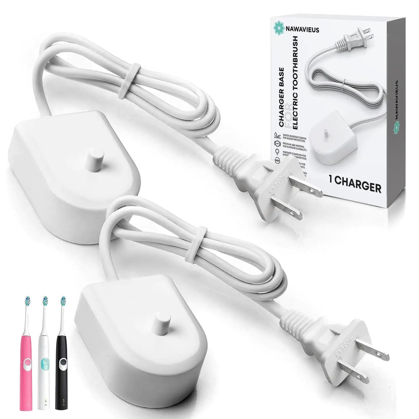 2Pack Charger for Philips Sonicare Toothbrush 4100 Phillips Sonicare Toothbrushes Charger HX6100 HX3000 9000 Sonicare Chargers Phillips Sonicare Charger Philips Sonicare Electric Toothbrush Charger