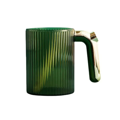 Luxury Mouthwash Cup with Creative Gold Plated Handle
