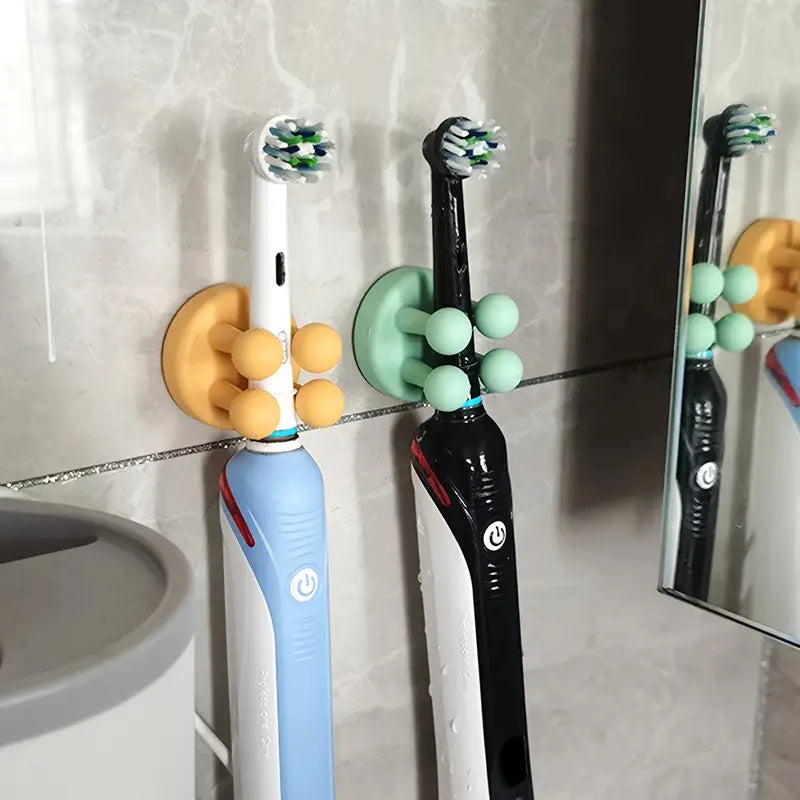 Silicone Toothbrush Holder Multi-Function Hook Organizer