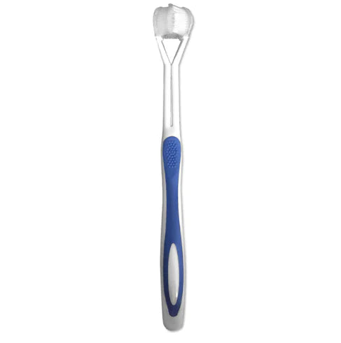 Three-headed toothbrush three-sided toothbrush