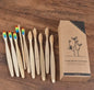 Mixed Color Bamboo Toothbrush